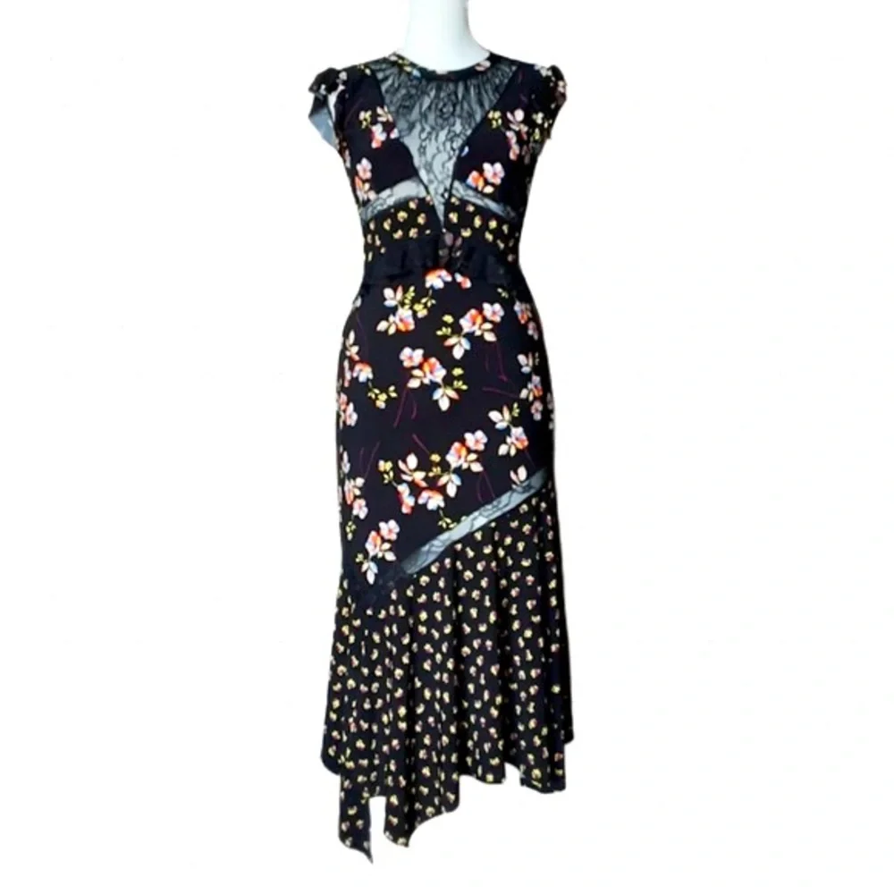Sz 10 TOPSHOP Asymmetric Fit & Relaxing Dress - Picture 1 of 9